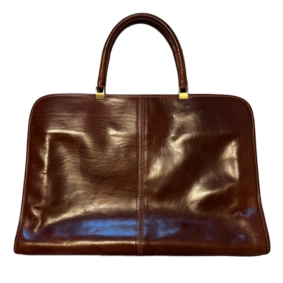 Authentic Chiarugi Genuine Leather Briefcase - Picture 4 of 15